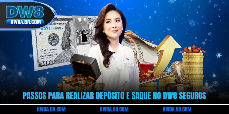 Passos para realizar depósito e saque no DW8 seguros