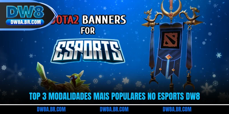 Top 3 modalidades mais populares no esports DW8